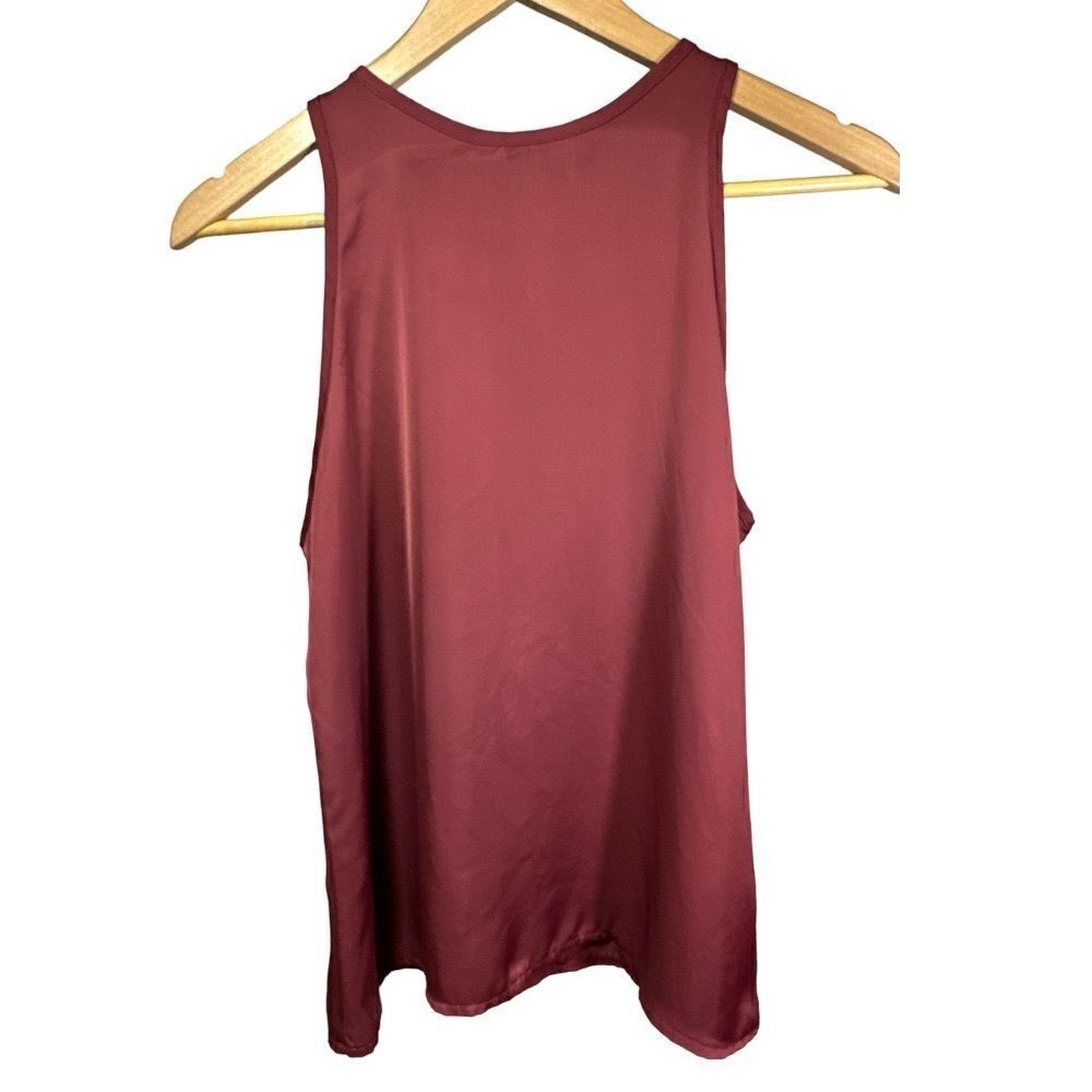 S'EDGE Women's Charlie Racer Font Loose Tank Top Red/Berry Size Small - NWT